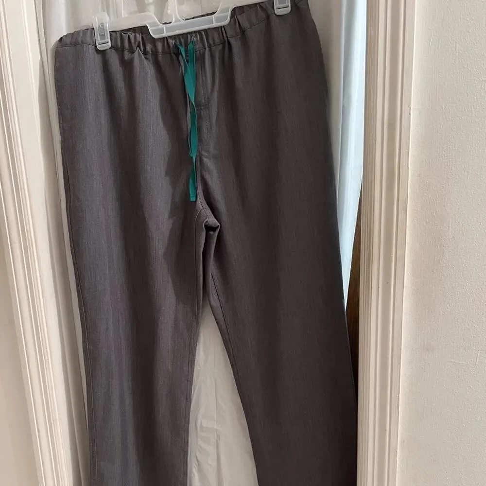 Figs men’s gray technical collection scrub pants size xl